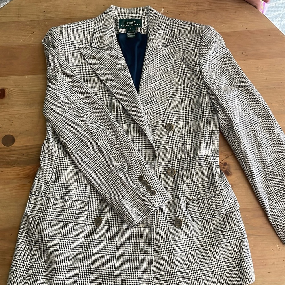 Vintage Ralph Lauren Houndstooth Blazer